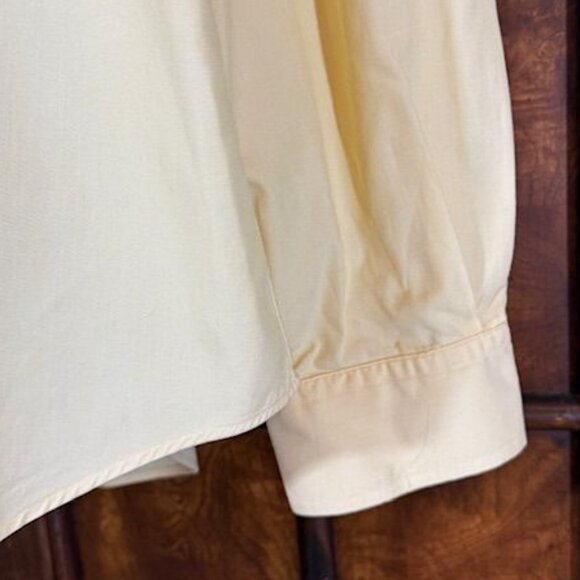 Ralph Lauren Polo Yellow Blue Polo Pony 100% Cotton Classic Fit Button Down - Picture 8 of 10